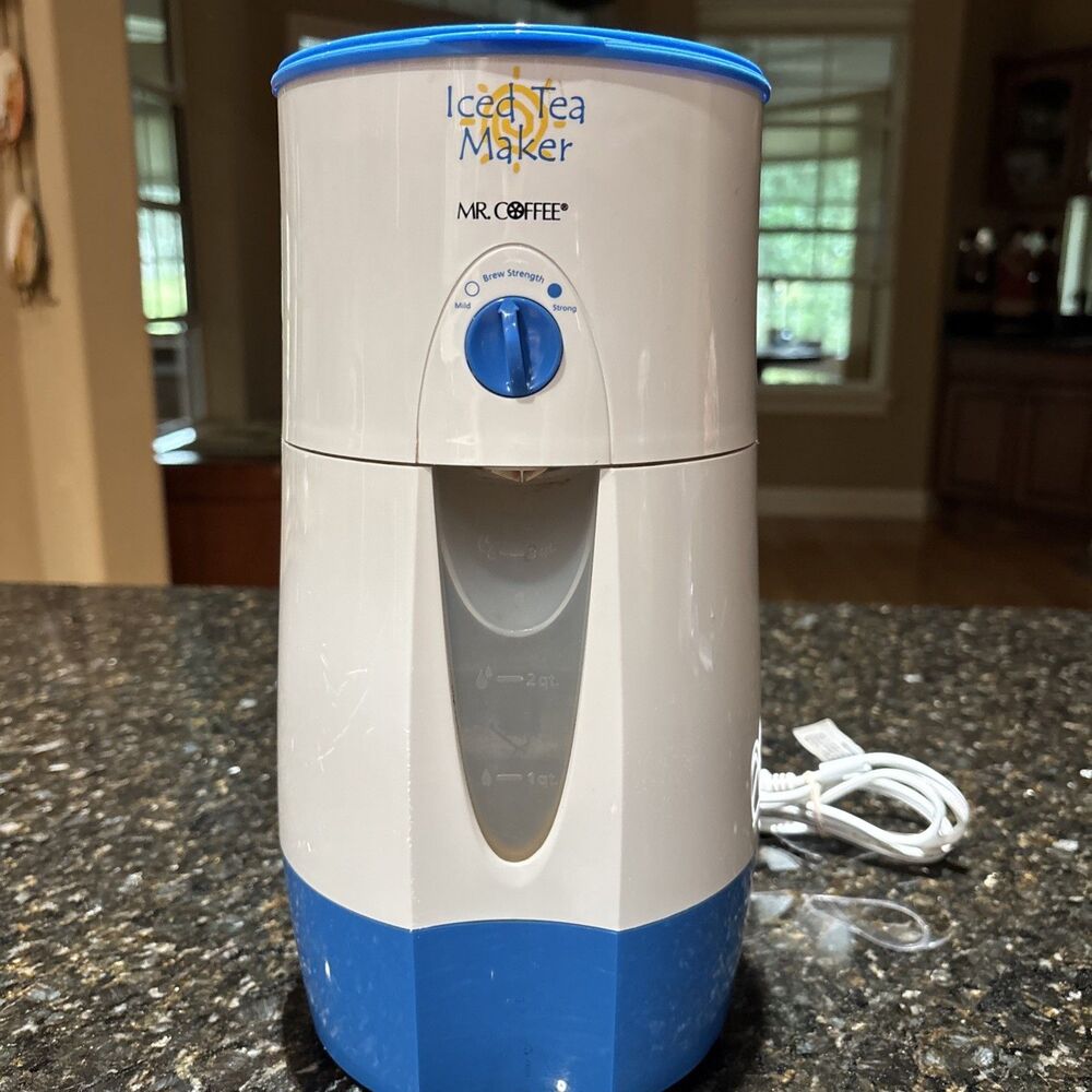 Mr. Coffee Iced Tea Maker 3qt Blue Model TM39P Works No Pitcher